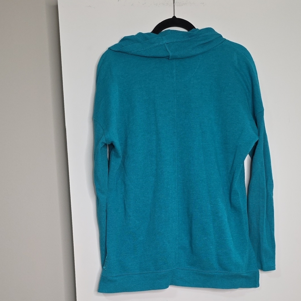 MNY Teal Cowl Neck Women's Sweater - Picture 4 of 4